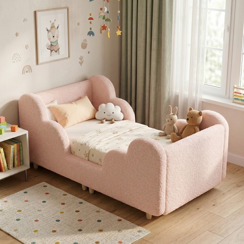 Toddler floor bed with safety - toddler,