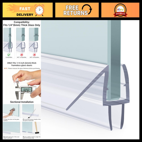 Pack shower door - 15.75",
