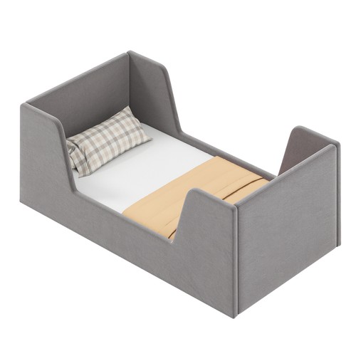 Upholstered children floor bed - children,