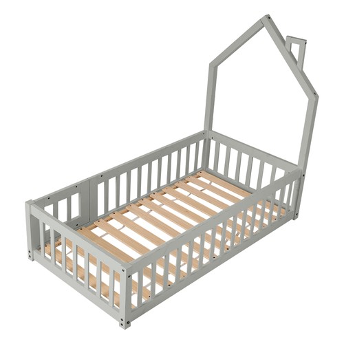 Kids house shaped floor bed - shaped,